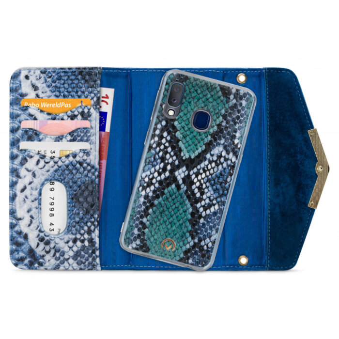 Mobilize Mobilize 2in1 Gelly Velvet Clutch for Samsung Galaxy A20e Royal Blue Snake