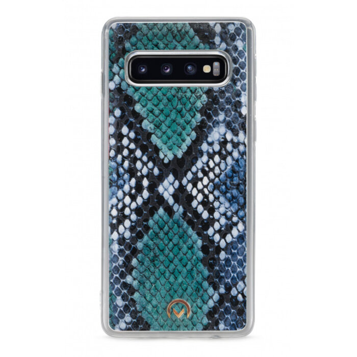 Mobilize Mobilize 2in1 Gelly Velvet Clutch for Samsung Galaxy S10 Royal Blue Snake