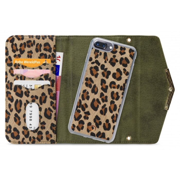 Mobilize Mobilize 2in1 Gelly Clutch for Apple iPhone 6 Plus/6S Plus/7 Plus/8 Plus Green Leopard