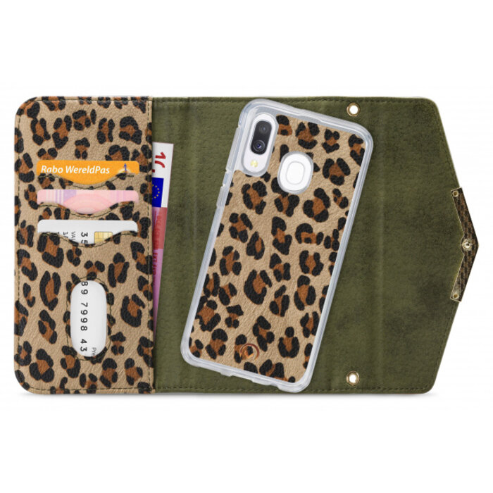 Mobilize Mobilize 2in1 Gelly Clutch for Samsung Galaxy A40 Green Leopard