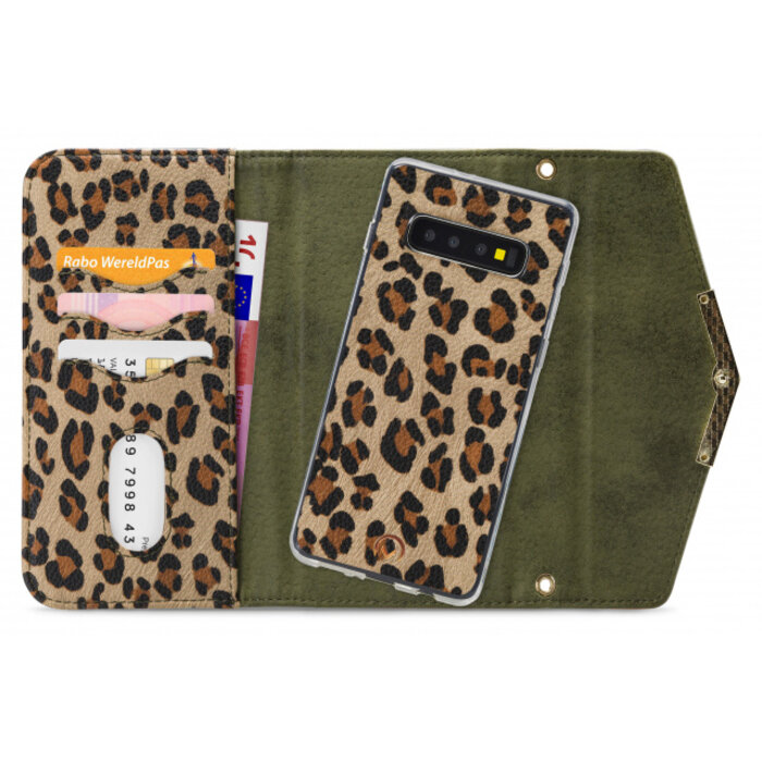 Mobilize Mobilize 2in1 Gelly Clutch for Samsung Galaxy S10 Green Leopard