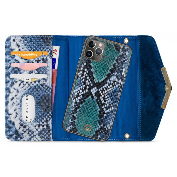 Mobilize Mobilize 2in1 Gelly Velvet Clutch for Apple iPhone 11 Pro Royal Blue Snake