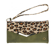 Mobilize Mobilize 2in1 Gelly Clutch for Apple iPhone 11 Pro Green Leopard