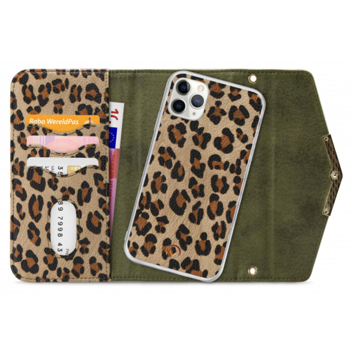 Mobilize Mobilize 2in1 Gelly Clutch for Apple iPhone 11 Pro Green Leopard