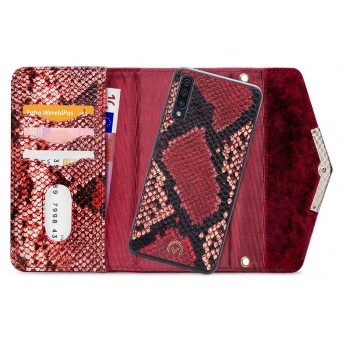 Mobilize Mobilize 2in1 Gelly Velvet Clutch for Samsung Galaxy A30s/A50 Red Snake