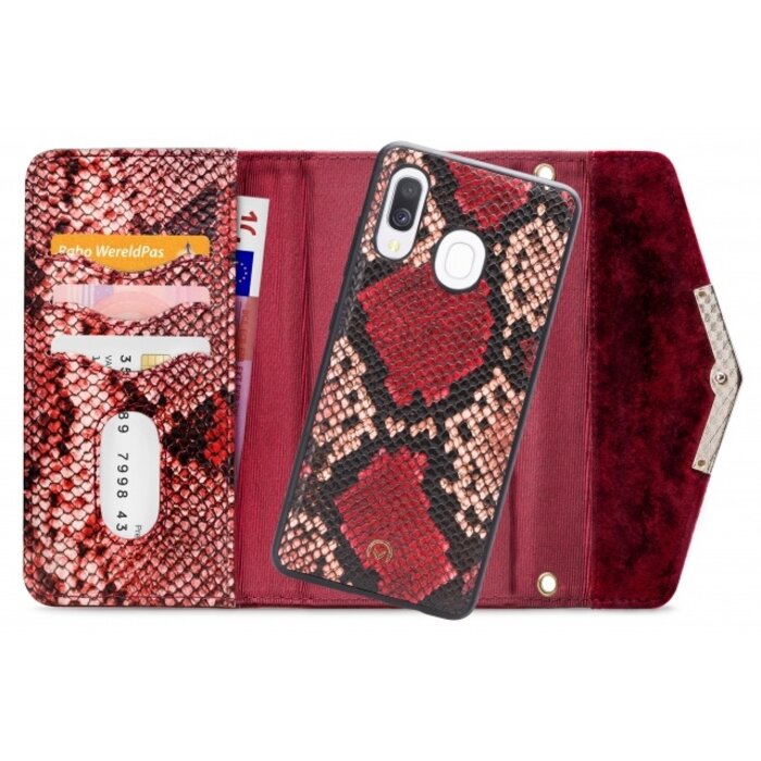 Mobilize Mobilize 2in1 Gelly Velvet Clutch for Samsung Galaxy A40 Red Snake