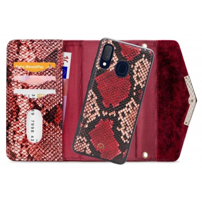 Mobilize Mobilize 2in1 Gelly Velvet Clutch for Samsung Galaxy A20e Red Snake