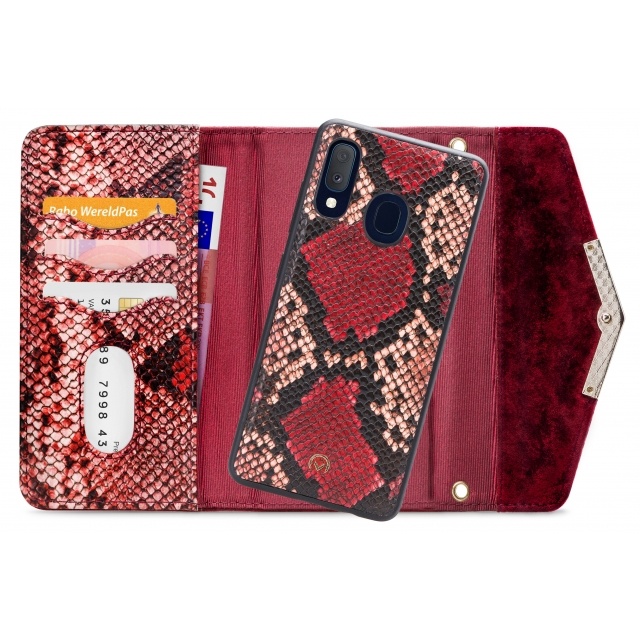 Mobilize Mobilize 2in1 Gelly Velvet Clutch Samsung Galaxy A20e - Red Snake