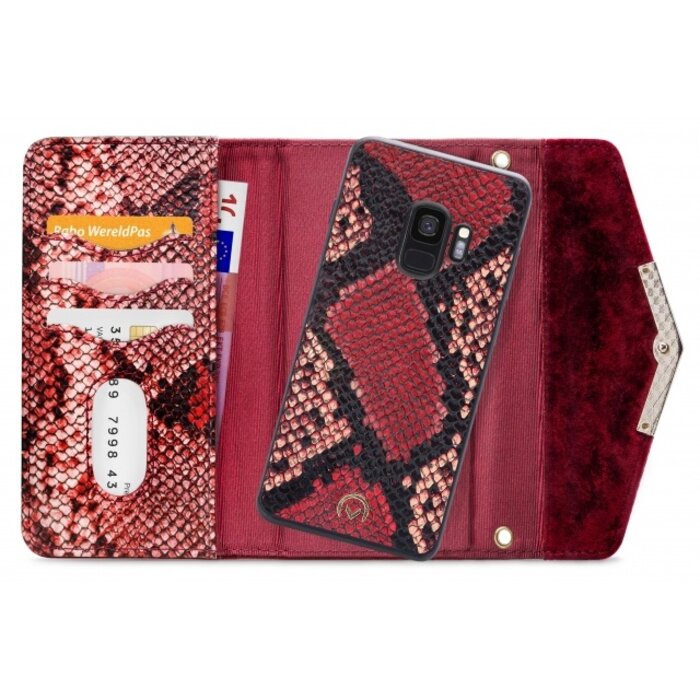 Mobilize Mobilize 2in1 Gelly Velvet Clutch for Samsung Galaxy S9 Red Snake