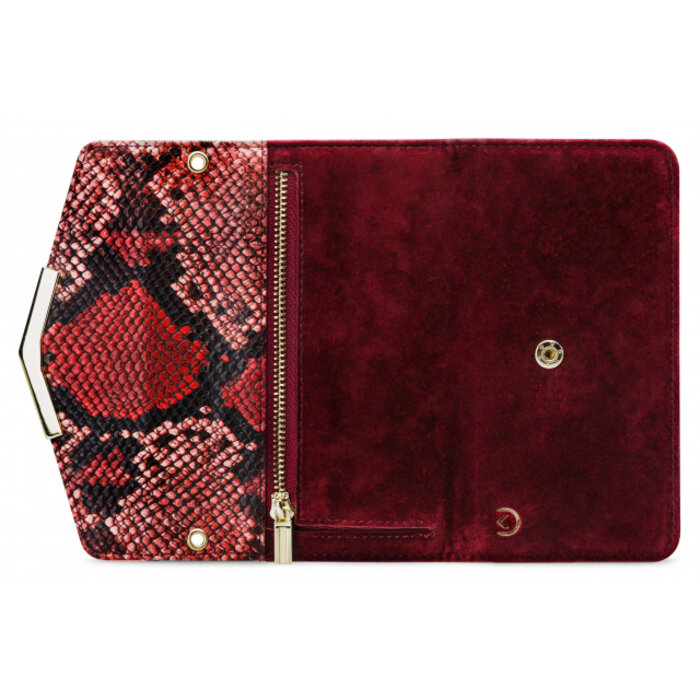 Mobilize Mobilize 2in1 Gelly Velvet Clutch for Apple iPhone 11 Red Snake
