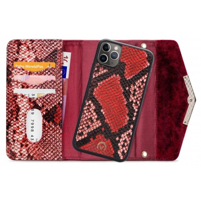 Mobilize Mobilize 2in1 Gelly Velvet Clutch for Apple iPhone 11 Pro Red Snake