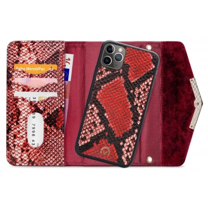 Mobilize Mobilize 2in1 Gelly Velvet Clutch for Apple iPhone 11 Pro Max Red Snake