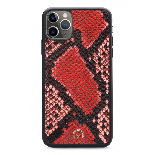 Mobilize Mobilize 2in1 Gelly Velvet Clutch iPhone 11 Pro Max - Red Snake, foto 6 van 6