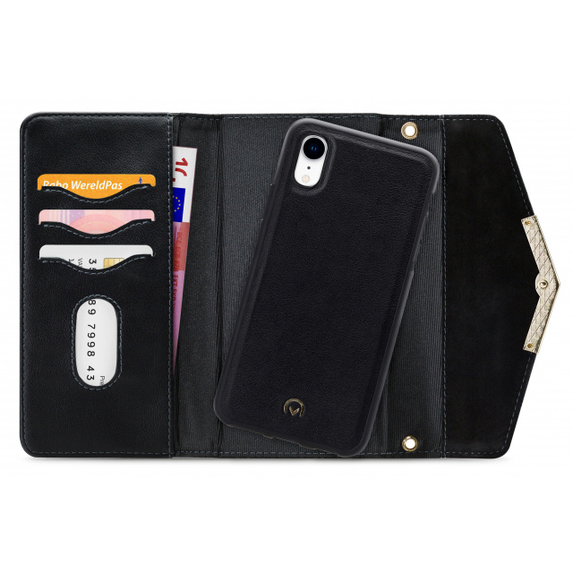 Mobilize Mobilize 2in1 Gelly Velvet Clutch voor iPhone XR - Deep Black, foto 5 van 6