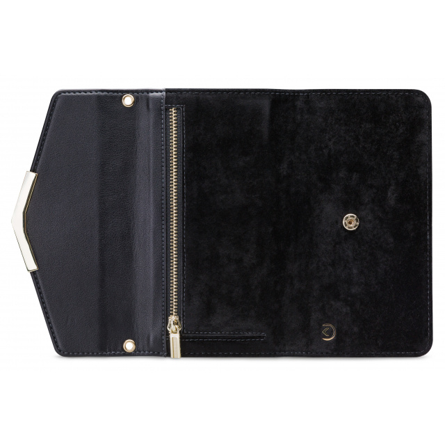 Mobilize Mobilize 2in1 Gelly Velvet Clutch Hoesje voor Samsung Galaxy A40 - Zwart