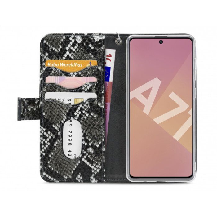 Mobilize Mobilize 2in1 Gelly Zipper Case Samsung Galaxy A71 Black/Snake