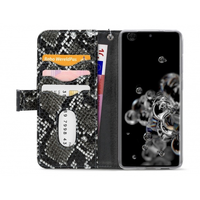 Mobilize Mobilize 2in1 Zipper Case Samsung Galaxy S20 Ultra / 5G - Black/Snake, foto 3 van 6