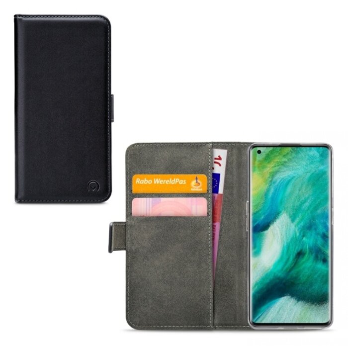 Mobilize Mobilize Classic Gelly Wallet Book Case OPPO Find X2 Black