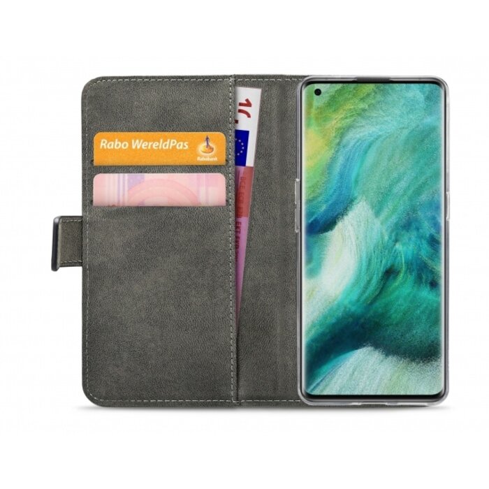 Mobilize Mobilize Classic Gelly Wallet Book Case OPPO Find X2 Black