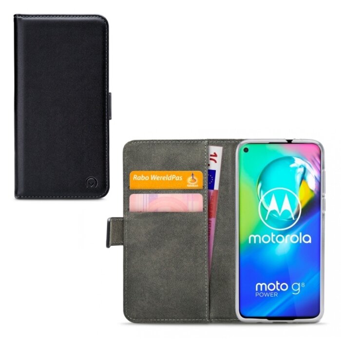 Mobilize Mobilize Classic Gelly Wallet Book Case Motorola Moto G8 Power Black