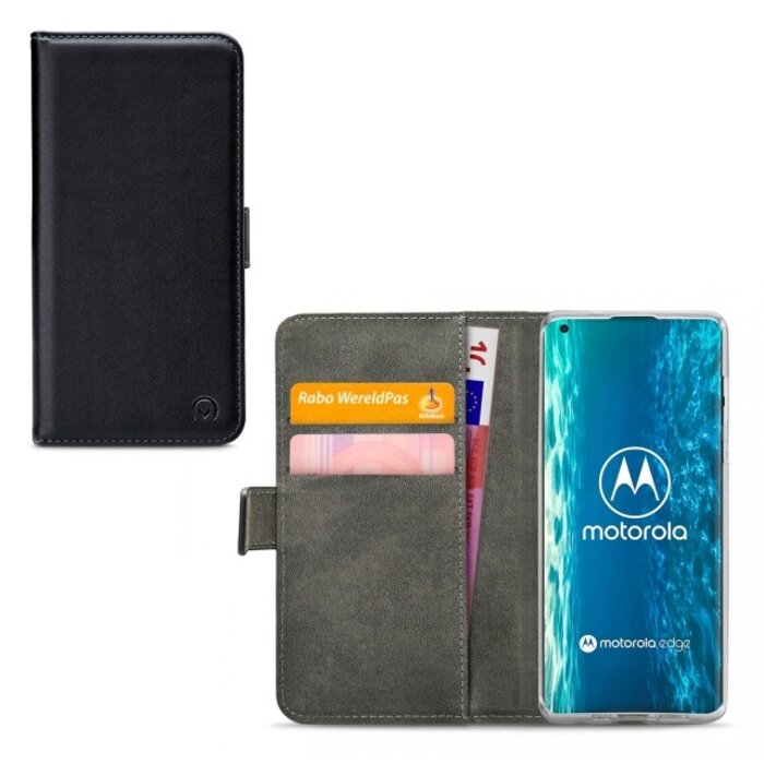 Mobilize Mobilize Classic Gelly Wallet Book Case Motorola Edge Black