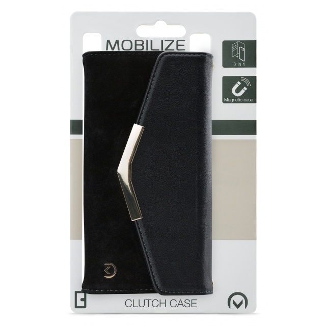 Mobilize Mobilize 2in1 Gelly Velvet Clutch - Apple iPhone XR / 11 - Deep Black