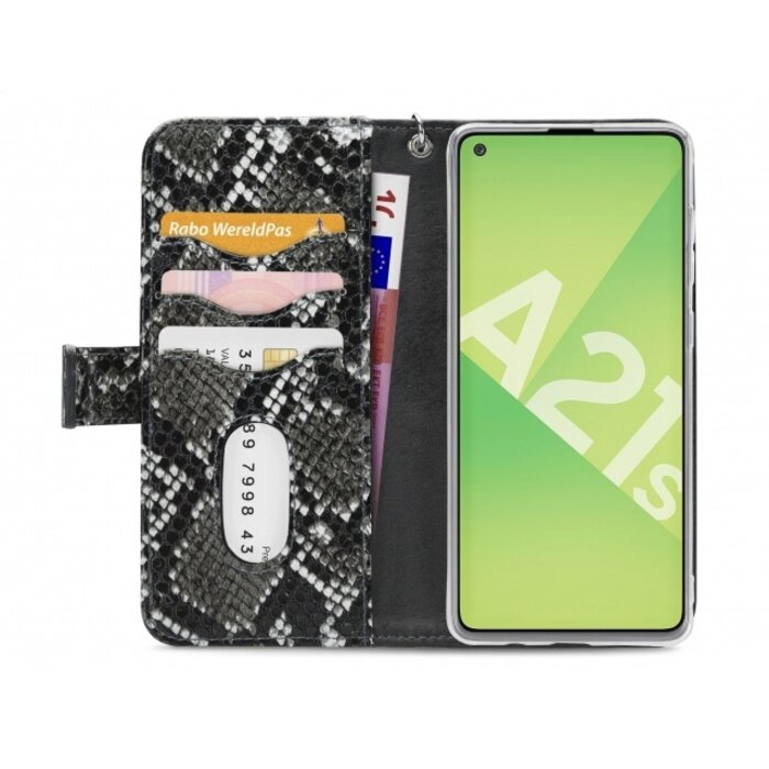 Mobilize Mobilize 2in1 Gelly Zipper Case Samsung Galaxy A21s Black/Snake