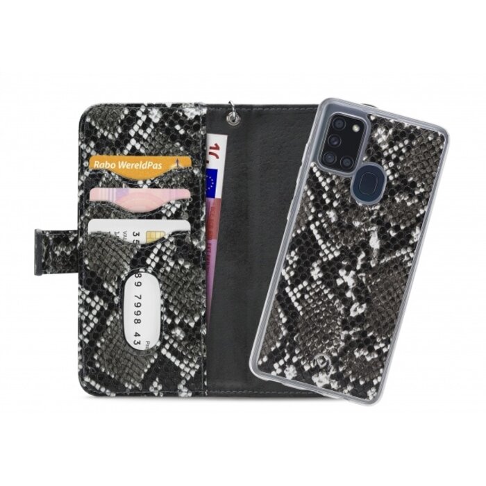 Mobilize Mobilize 2in1 Gelly Zipper Case Samsung Galaxy A21s Black/Snake