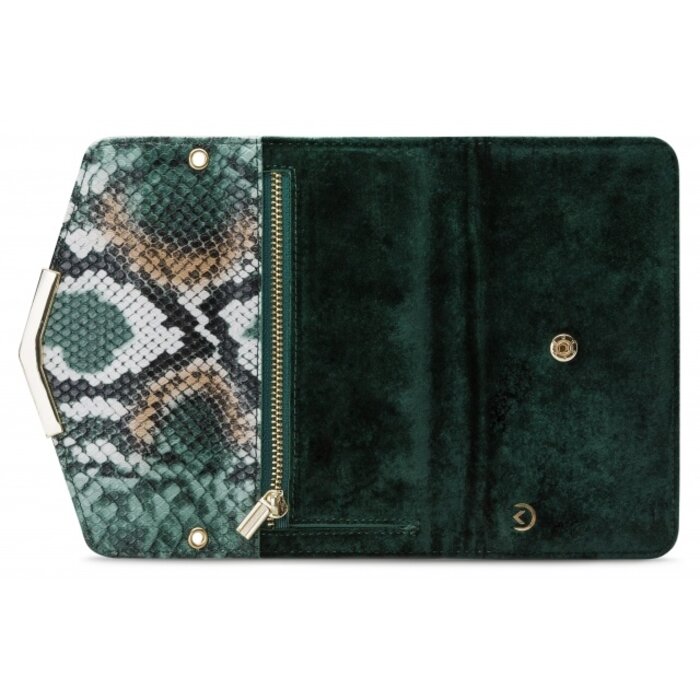 Mobilize Mobilize 2in1 Gelly Velvet Clutch for Samsung Galaxy A21s Green Snake