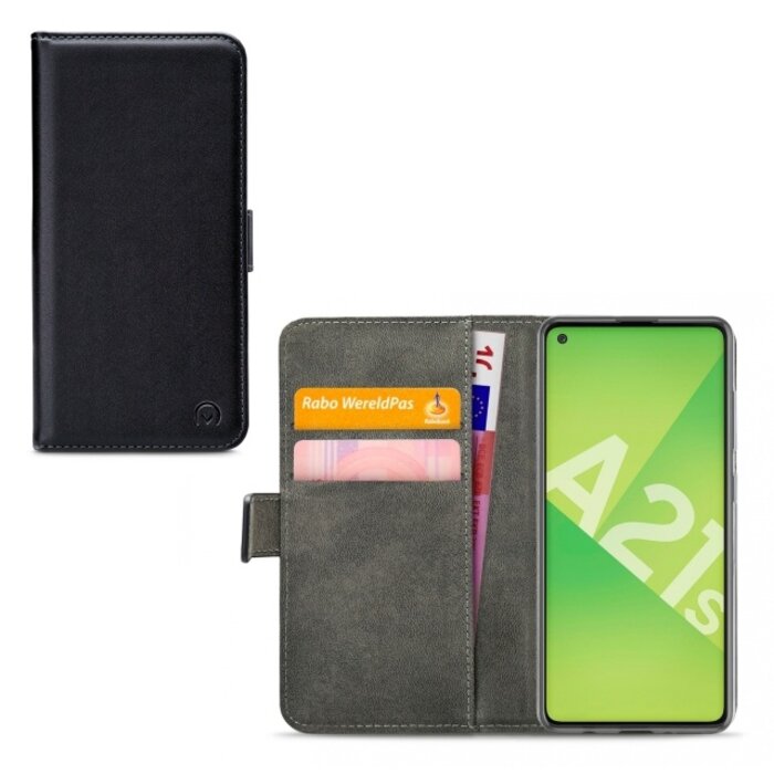 Mobilize Mobilize Classic Gelly Wallet Book Case Samsung Galaxy A21s Black
