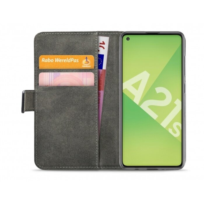Mobilize Mobilize Classic Gelly Wallet Book Case Samsung Galaxy A21s Black