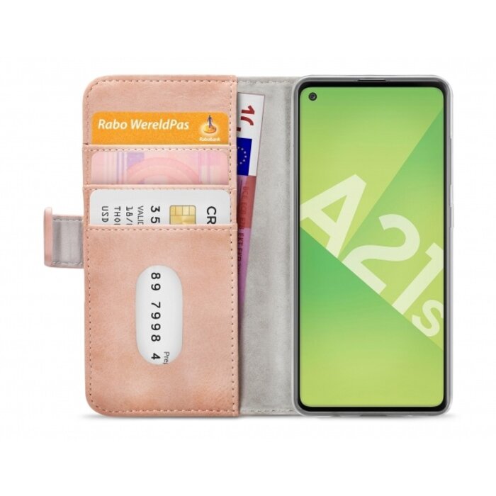 Mobilize Mobilize Elite Gelly Wallet Book Case Samsung Galaxy A21s Soft Pink