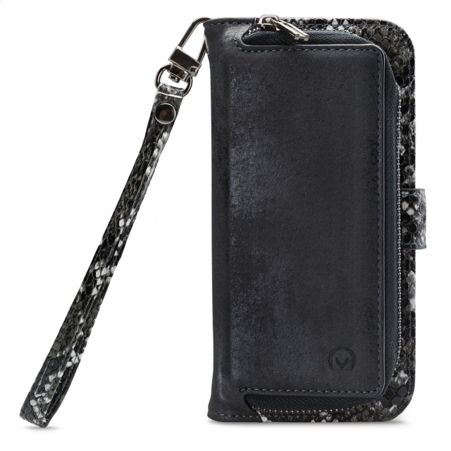 Mobilize Mobilize 2in1 Magnet Zipper Case iPhone 12 Mini - Black/Snake