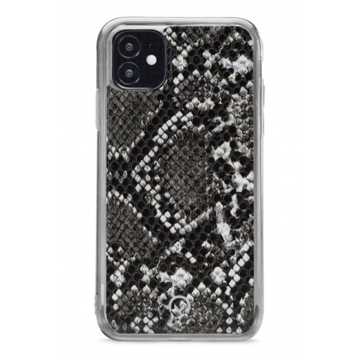 Mobilize Mobilize 2in1 Magnet Zipper Case Apple iPhone 12 Mini Black/Snake