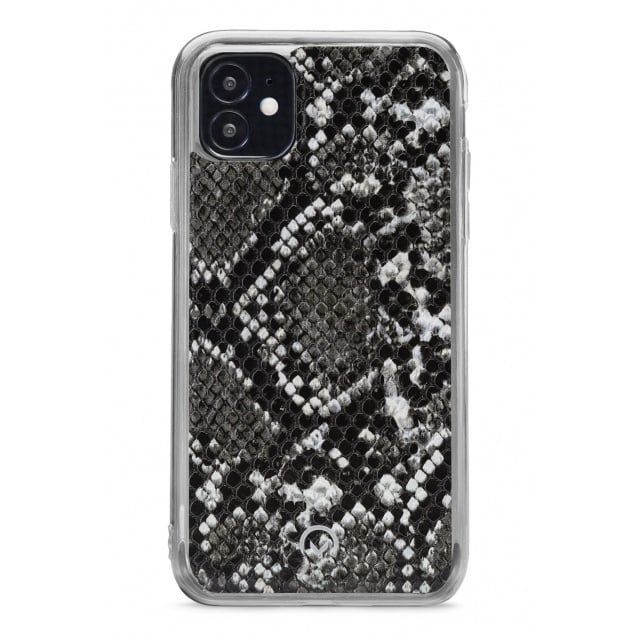 Mobilize Mobilize 2in1 Magnet Zipper Case iPhone 12 Mini - Black/Snake, foto 5 van 6