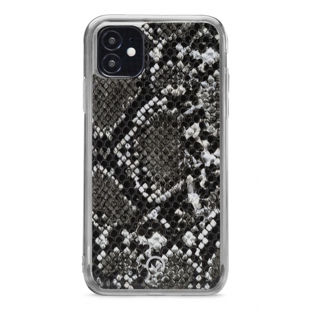 Mobilize Mobilize 2in1 Magnet Zipper Case iPhone 12 Mini - Black/Snake