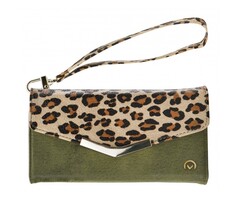 Mobilize Mobilize 2in1 Gelly Clutch for Apple iPhone 12 Mini Green Leopard
