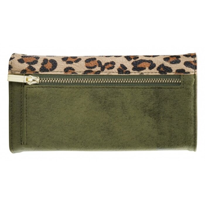Mobilize Mobilize 2in1 Gelly Clutch for Apple iPhone 12 Mini Green Leopard