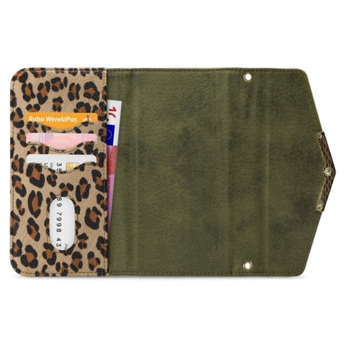 Mobilize Mobilize 2in1 Gelly Clutch for Apple iPhone 12 Mini Green Leopard