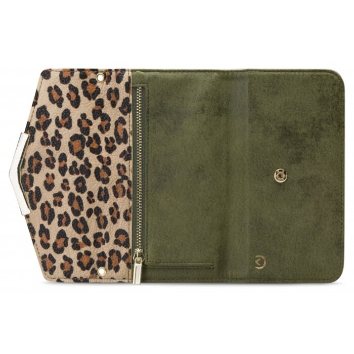 Mobilize Mobilize 2in1 Gelly Clutch for Apple iPhone 12 Mini Green Leopard