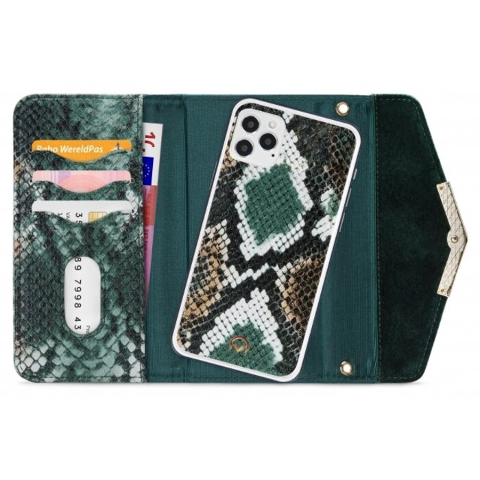 Mobilize Mobilize 2in1 Gelly Velvet Clutch for Apple iPhone 12/12 Pro Green Snake