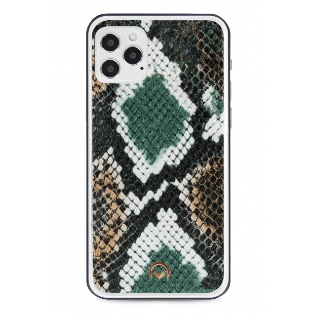 Mobilize Mobilize 2in1 Gelly Velvet Clutch iPhone 12 / 12 Pro - Green Snake, foto 6 van 6