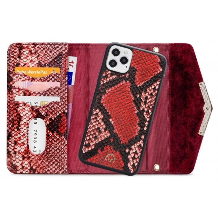 Mobilize Mobilize 2in1 Gelly Velvet Clutch for Apple iPhone 12/12 Pro Red Snake