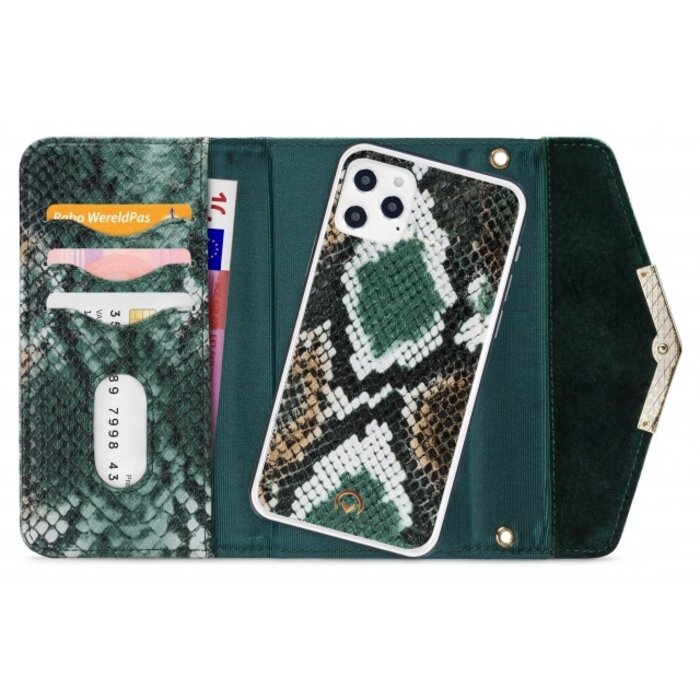 Mobilize Mobilize 2in1 Gelly Velvet Clutch Apple iPhone 12 Pro Max - Green Snake