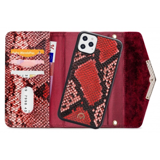 Mobilize Mobilize 2in1 Gelly Velvet Clutch - Apple iPhone 12 Pro Max - Red Snake