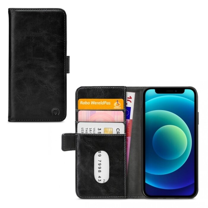 Mobilize Mobilize Elite Gelly Wallet Book Case Apple iPhone 12 Mini Zwart