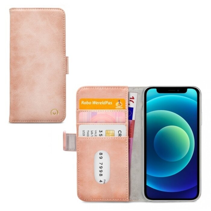 Mobilize Mobilize Elite Gelly Wallet Book Case Apple iPhone 12 Mini Soft Pink