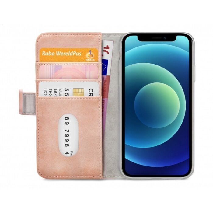 Mobilize Mobilize Elite Gelly Wallet Book Case Apple iPhone 12 Mini Soft Pink