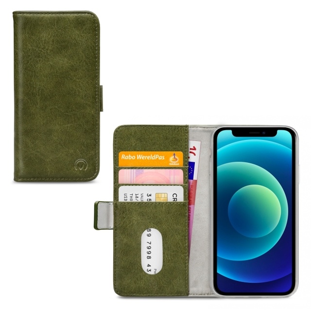 Mobilize Mobilize Elite Gelly Wallet Book Case voor Apple iPhone 12 Mini - Groen