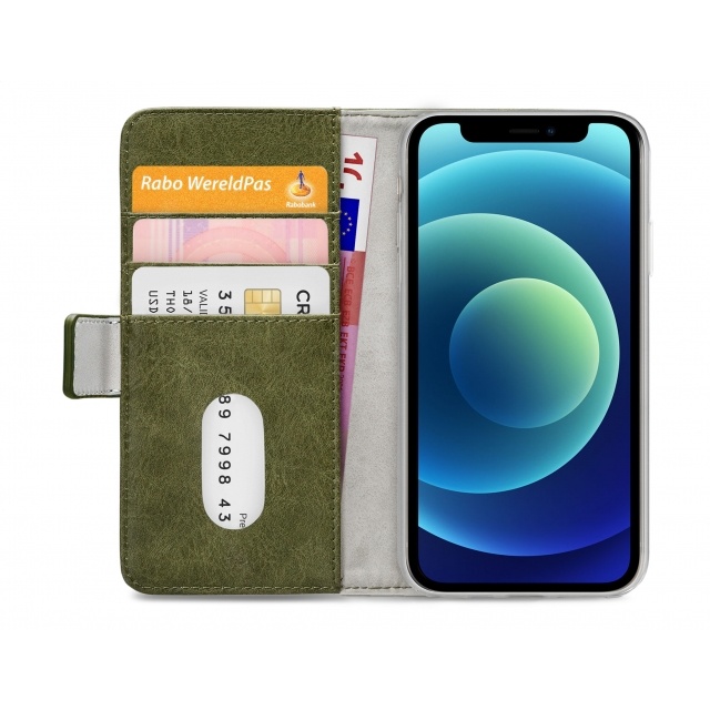 Mobilize Mobilize Elite Gelly Wallet Book Case voor Apple iPhone 12 Mini - Groen